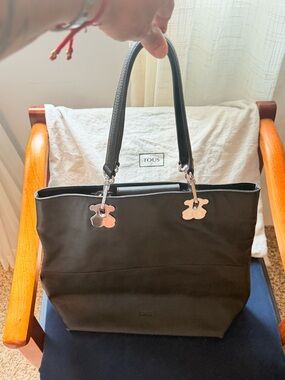 Tous Leather Tote Bag